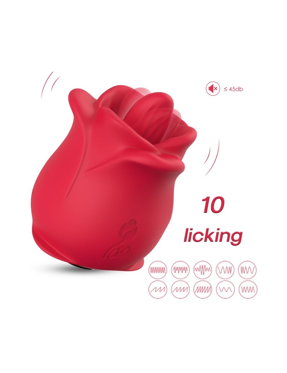 ARMONY - ROSE 10 MODES LICKING CLIT VIBRATOR RED