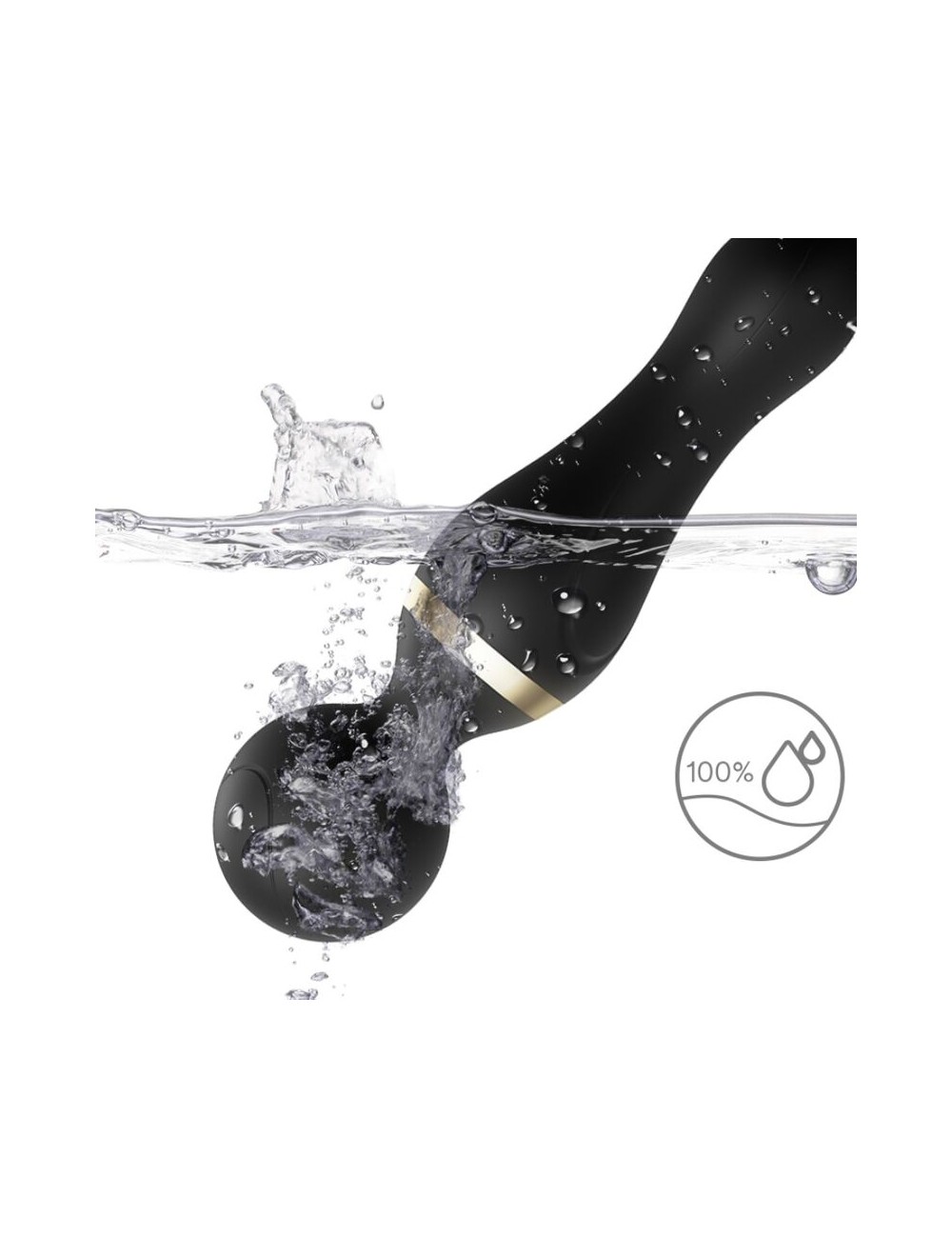 ARMONY - FREEZA MASSAGER & VIBRATOR SUPER FLEXIBLE HEAD BLACK