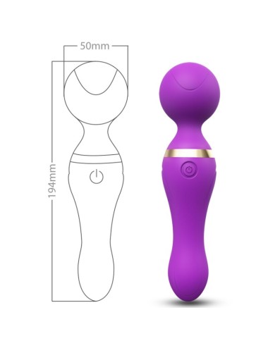 ARMONY - FREEZA MASSAGER & VIBRATOR SUPER FLEXIBLE HEAD PURPLE