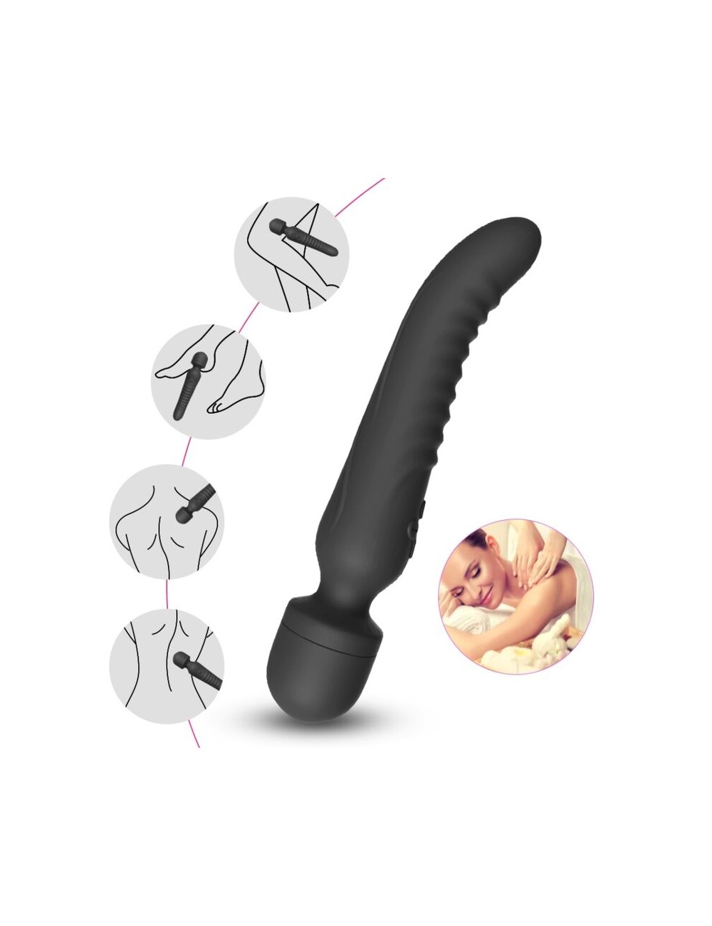 ARMONY - MISSION MASSAGER & VIBRATOR HEAT EFFECT BLACK