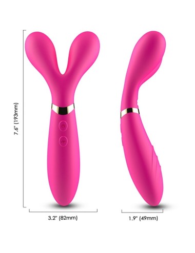 ARMONY - Y-WAND MASSAGER & VIBRATOR DOUBLE HEAD FUCHSIA