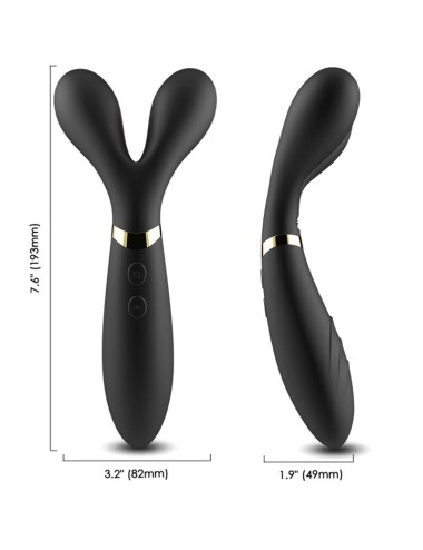 ARMONY - Y-WAND MASSAGER & VIBRATOR DOUBLE HEAD BLACK