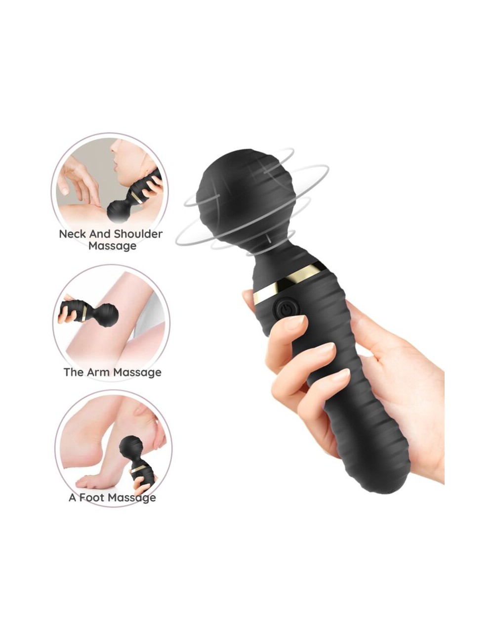 ARMONY - FREEDO MASSAGER & VIBRATOR SMALL BLACK