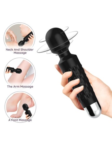 ARMONY - POSTMAN MASSAGER & VIBRATOR SUPER FLEXIBLE HEAD BLACK