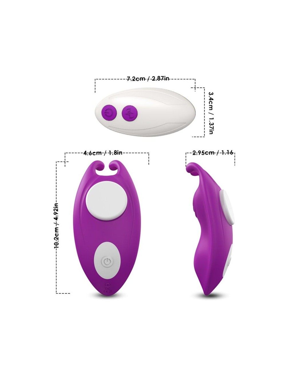 ARMONY - HONEYBEE WEARABLE PANTIES VIBRATOR G-SPOT REMOTE CONTROL PURPLE