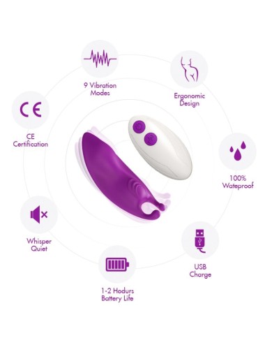 ARMONY - HONEYBEE WEARABLE PANTIES VIBRATOR G-SPOT FUCHSIA - FREE APP