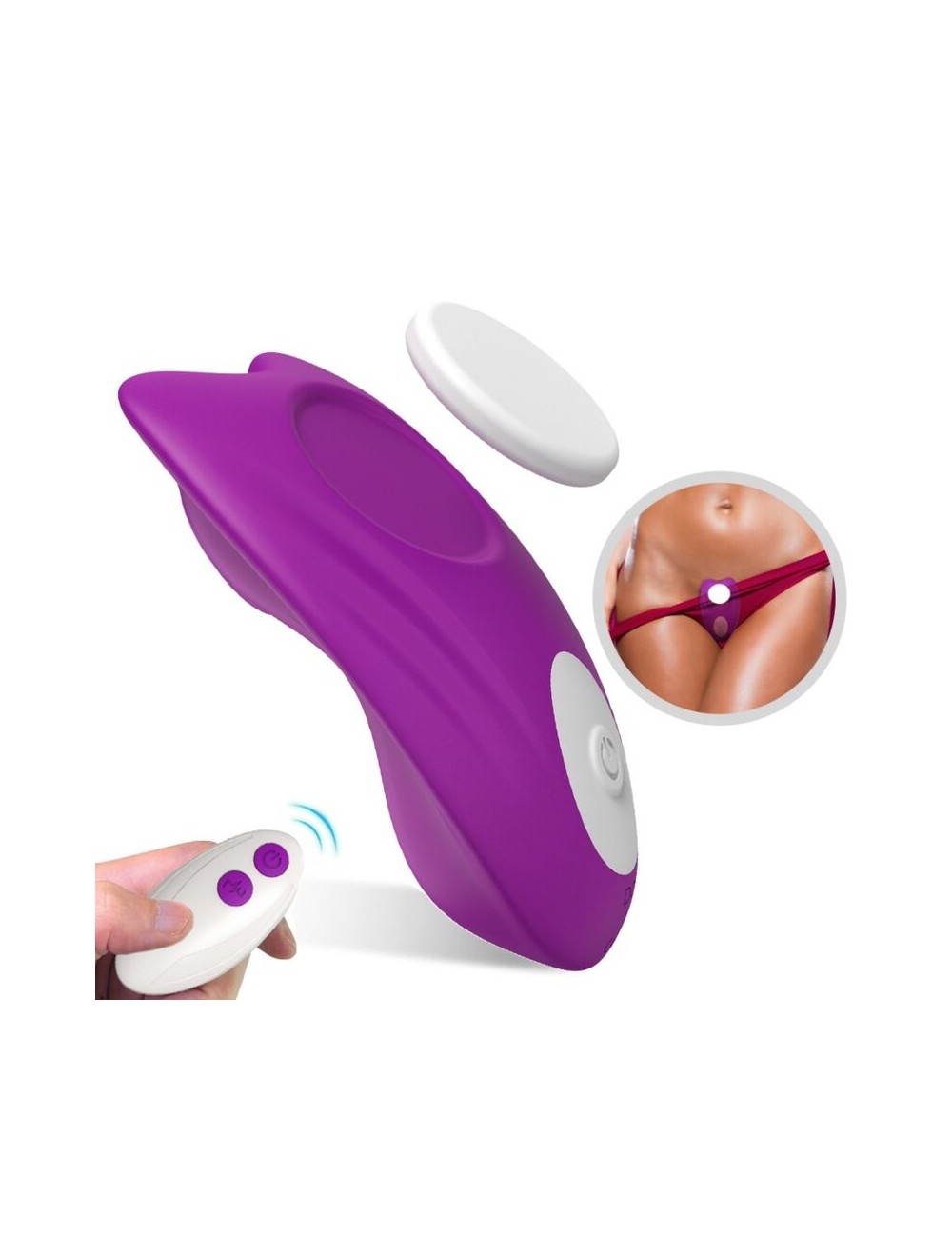 ARMONY - BUTTERFLY WEARABLE PANTIES VIBRATOR REMOTE CONTROL PURPLE