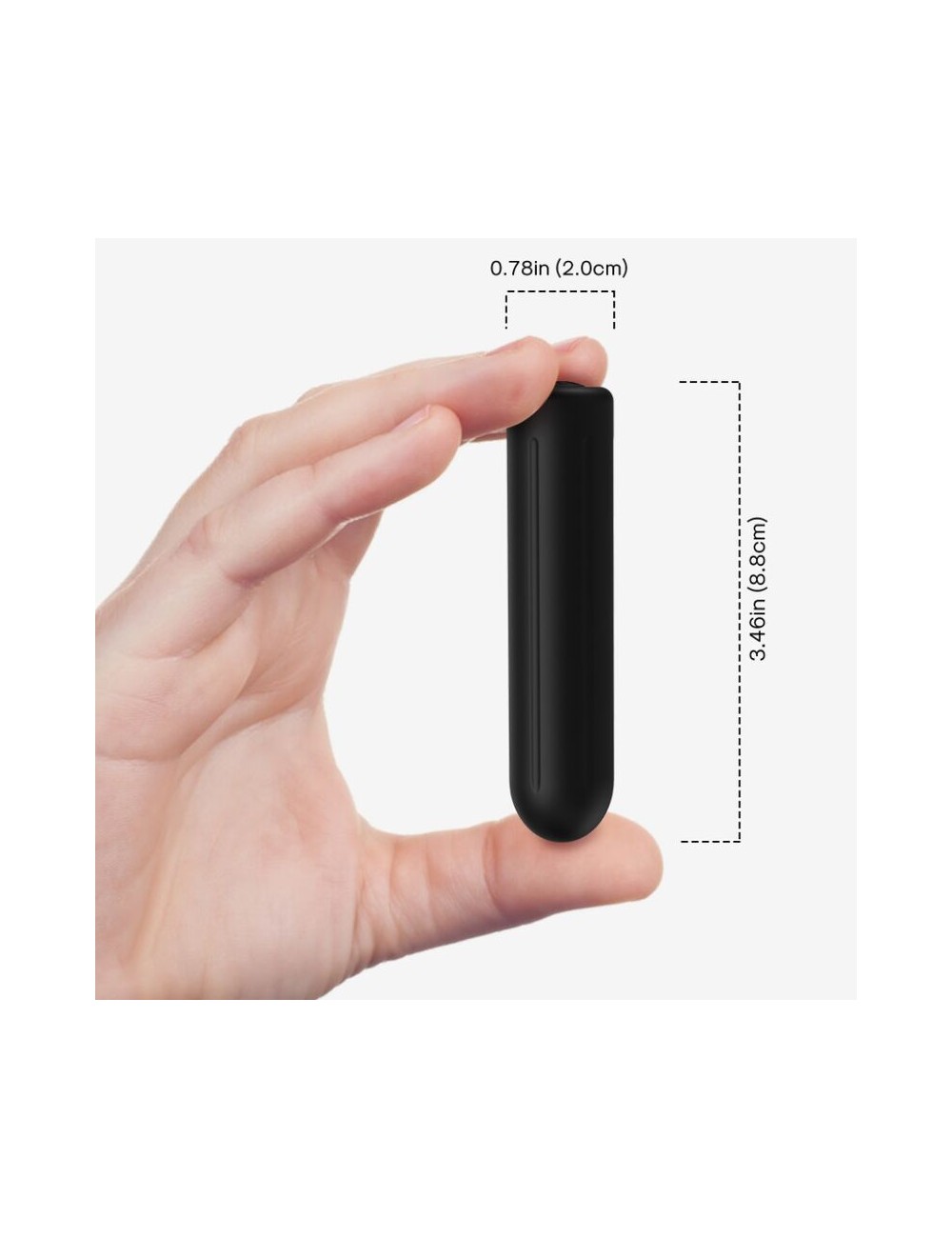 ARMONY - WARHEAD VIBRATOR BULLET BLACK 2 CM x 8.8 CM