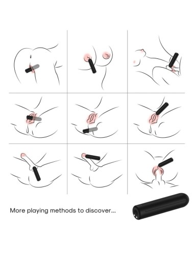 ARMONY - WARHEAD VIBRATOR BULLET BLACK 2 CM x 8.8 CM