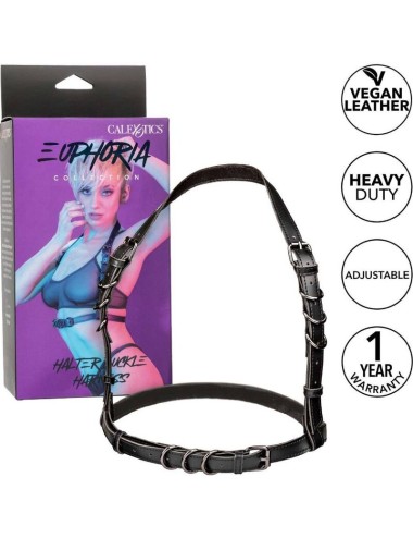 CALEXOTICS - EUPHORIA HALTER BUCKLE HARNESS BLACK