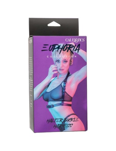 CALEXOTICS - EUPHORIA HALTER BUCKLE HARNESS BLACK