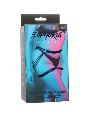 CALEXOTICS - EUPHORIA PLUS SIZE MULTI CHAIN THIGH HARNESS