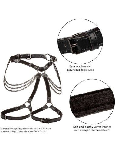CALEXOTICS - EUPHORIA PLUS SIZE MULTI CHAIN THIGH HARNESS