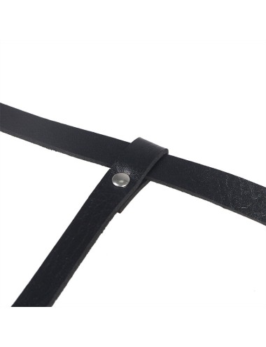 SUBBLIME - LEATHER BODY HARNESS BLACK ONE SIZE