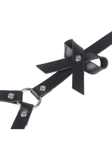 SUBBLIME - LEATHER WAIST AND LEG HARNESS BLACK ONE SIZE