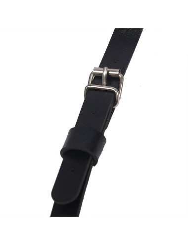 SUBBLIME - BODY HARNESS ADJUSTABLE STRAPS LEATHER BLACK ONE SIZE
