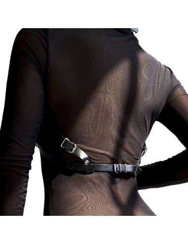 SUBBLIME - LEATHER CHEST HARNESS BLACK ONE SIZE