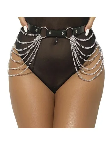 SUBBLIME - LEATHER CHAINBELT BLACK ONE SIZE