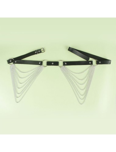 SUBBLIME - LEATHER CHAINBELT BLACK ONE SIZE