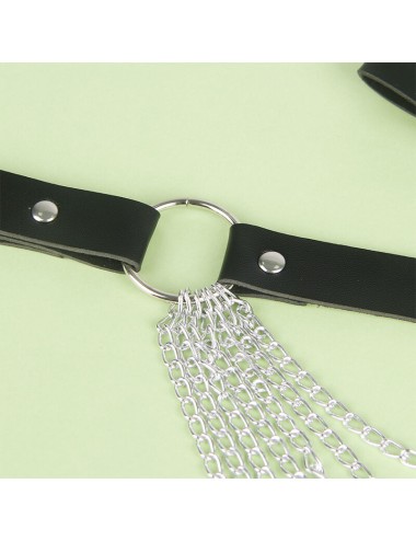 SUBBLIME - LEATHER CHAINBELT BLACK ONE SIZE