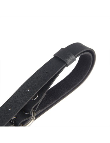 SUBBLIME - LEATHER BELT HARNESS BLACK ONE SIZE