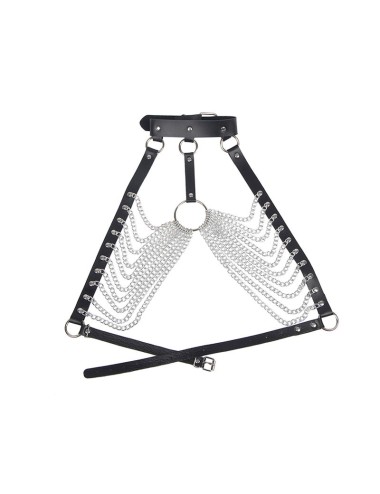 SUBBLIME - CHEST HARNESS WITH BIG RING CHAINS ONE SIZE
