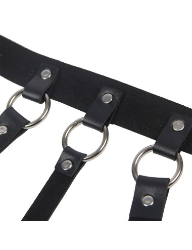 SUBBLIME - CHEST HARNESS WITH BIG RING CHAINS ONE SIZE