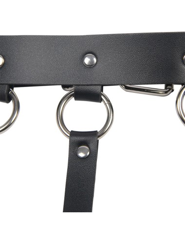 SUBBLIME - CHEST HARNESS WITH BIG RING CHAINS ONE SIZE