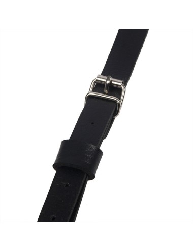 SUBBLIME - LEATHER RING CHEST HARNESS BLACK ONE SIZE