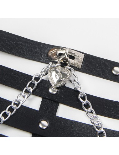 SUBBLIME - CORSET HARNESS WITH CHAINDETAIL ONE SIZE