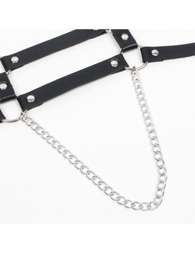 SUBBLIME - HARNESS WITH STRAPS AND CHAINDETAILS ONE SIZE