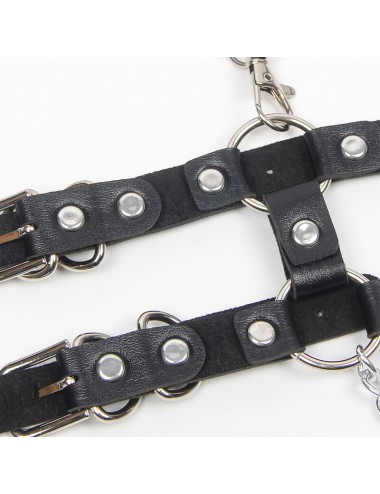 SUBBLIME - HARNESS WITH STRAPS AND CHAINDETAILS ONE SIZE
