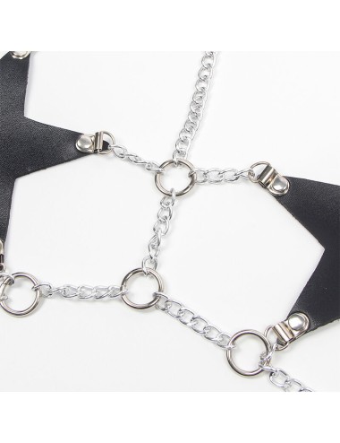 SUBBLIME - FULL BODY HARNESS WITH STAR CHAINDETAIL ONE SIZE