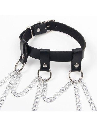 SUBBLIME - FULL BODY HARNESS WITH STAR CHAINDETAIL ONE SIZE