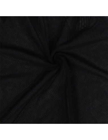 SUBBLIME - BABYDOLL TULLE FABRIC WITH LACE AND FLOWER DETAIL BLACK S/M