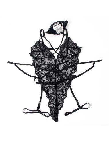 SUBBLIME - LACE BODY POLICE COSTUME BLACK L/XL