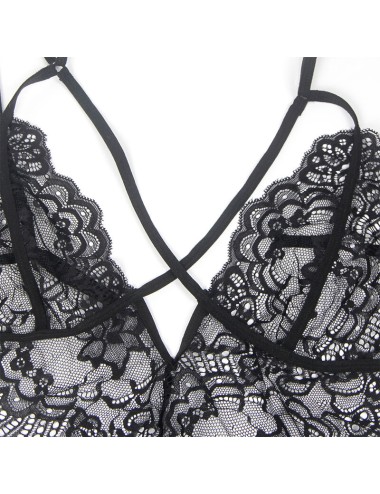 SUBBLIME - LACE BODY POLICE COSTUME BLACK L/XL