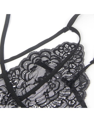 SUBBLIME - LACE BODY POLICE COSTUME BLACK L/XL