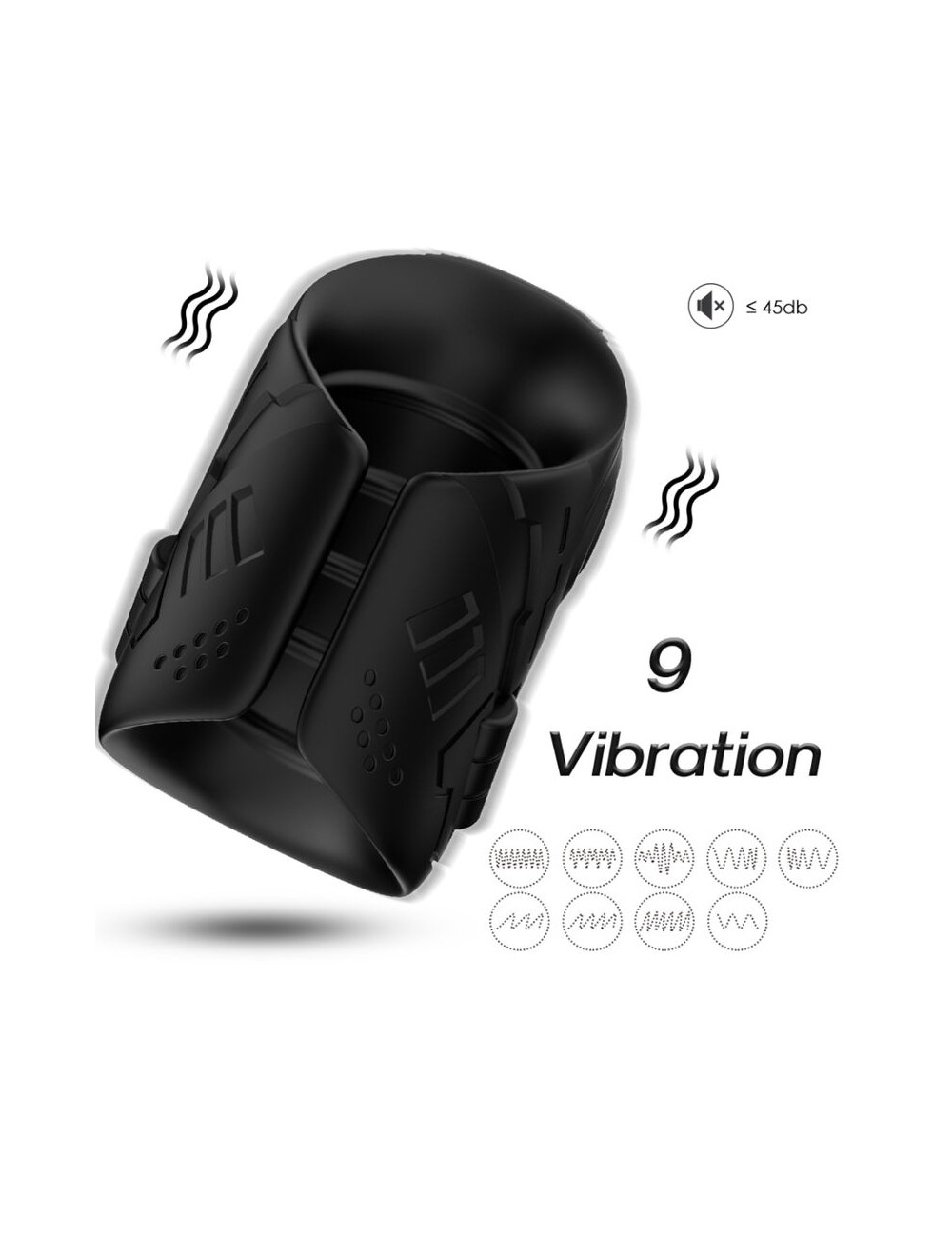 ARMONY - MASTURBATOR & VIBRATOR BLACK