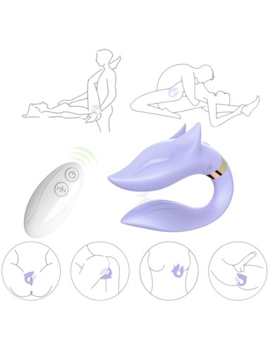 ARMONY - FOX VIBRATOR FOR COUPLES REMOTE CONTROL PURPLE