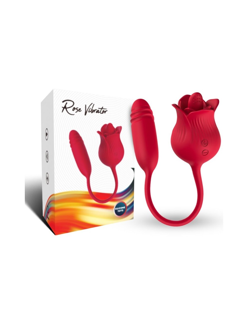 ARMONY - ROSELIP LICKING VIBRATING CLIT & VIBRATOR RED