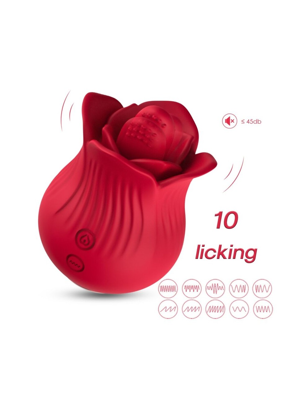 ARMONY - ROSE VIBRATOR & STIMULATOR RED