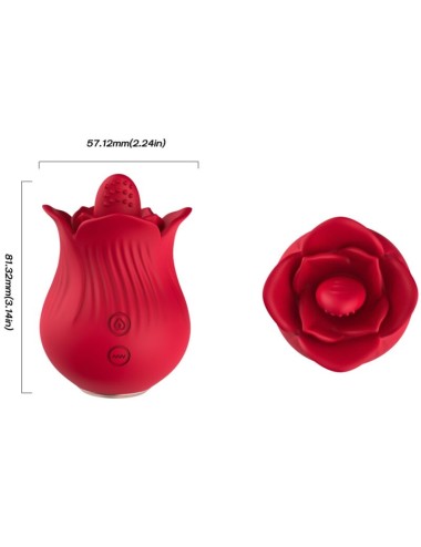 ARMONY - ROSE VIBRATOR & STIMULATOR RED