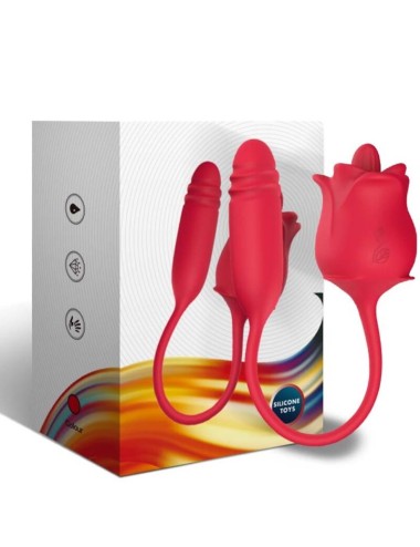 ARMONY - ROSE 3 IN 1, STIMULATOR, SUCTION AND UP&DOWN WITH RED TAIL