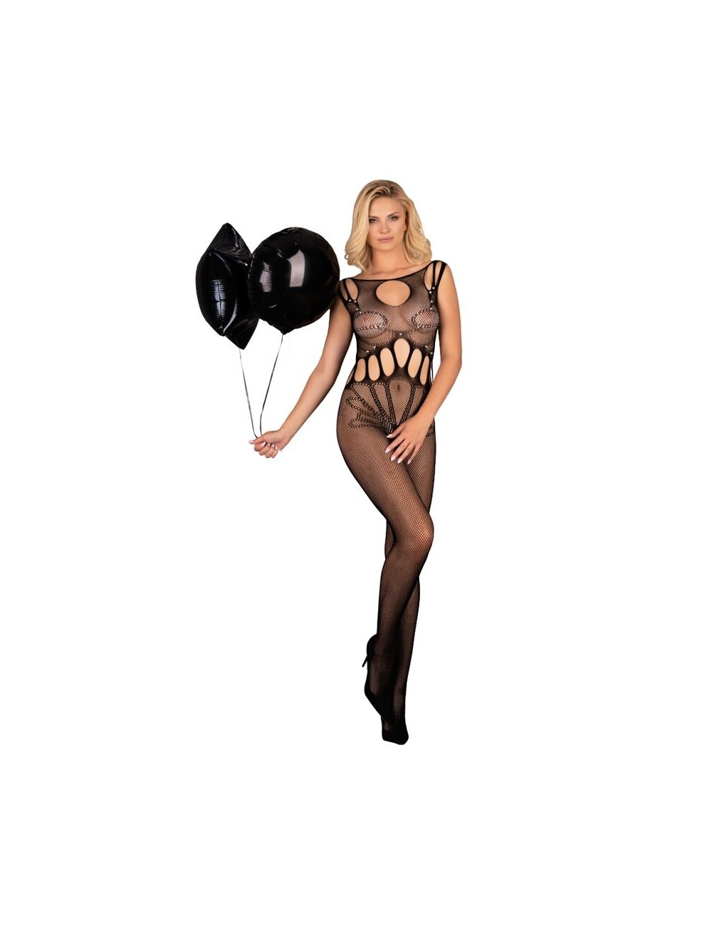 LIVCO CORSETTI FASHION - AMAHIL BODYSTOCKING CROTCHLESS BLACK ONE SIZE LIVCO CORSETTI FASHION - AMAHIL BODYSTOCKING CROTCHLESS BLACK ONE SIZE