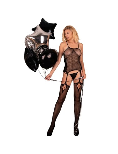LIVCO CORSETTI FASHION - AMRIN BODYSTOCKING BLACK ONE SIZE