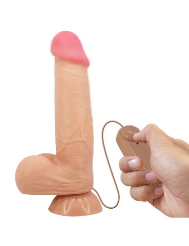 PRETTY LOVE - SLIDING SKIN SERIES REALISTIC DILDO WITH SLIDING SKIN SUCTION CUP FLESH 21.8 CM