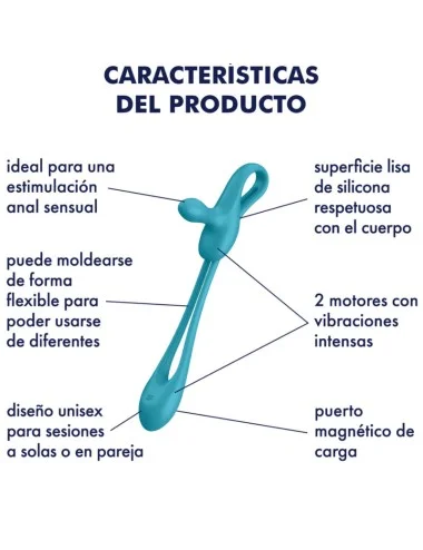 SATISFYER - PLUG & PLAY 1 FLEXIBLE MULTIVIBRATOR