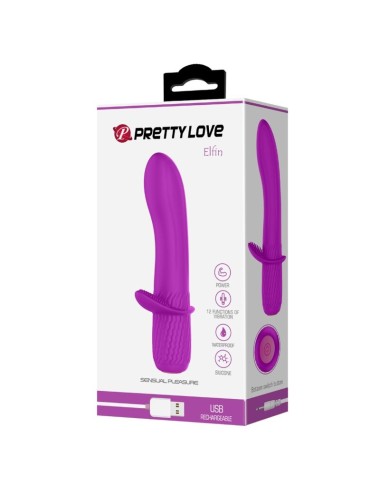 PRETTY LOVE - TROY PURPLE RECHARGEABLE VIBRATOR