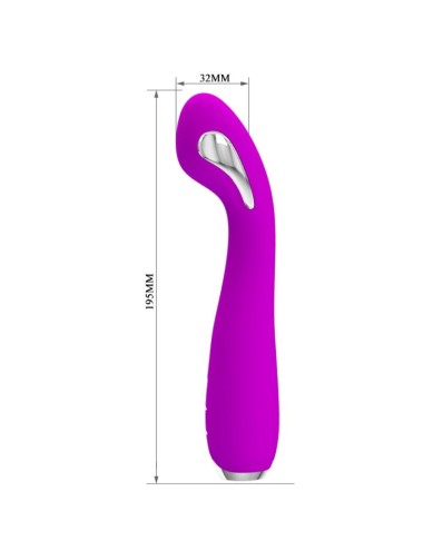 PRETTY LOVE - HECTOR RECHARGEABLE ELECTROSHOCK VIBRATOR WATERPROOF PURPLE